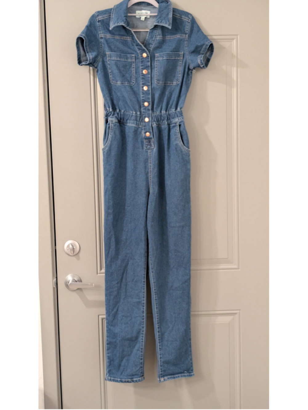 Women's REgeneration by Celebrity Pink Denim Jumpsuit XS Blue